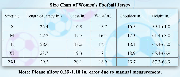 size of Arsenal Home Jersey 2024/25 Woman