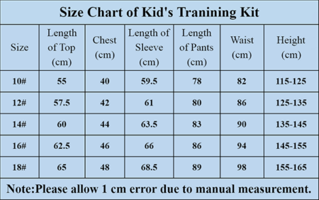 size of Atletico Madrid Strike Drill Kit Kids 2023/24