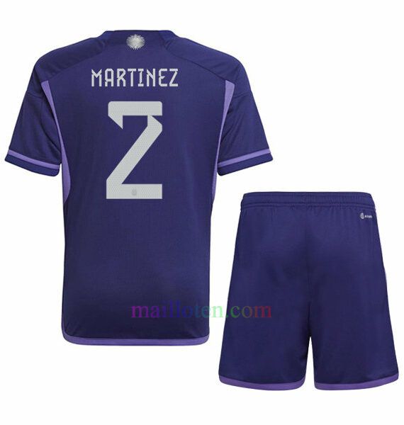 #2 Lisandro Martínez Argentina Away Kit Kids 2022