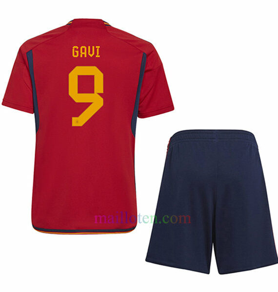 #9 Gavi Spain Home Kit Kids 2022