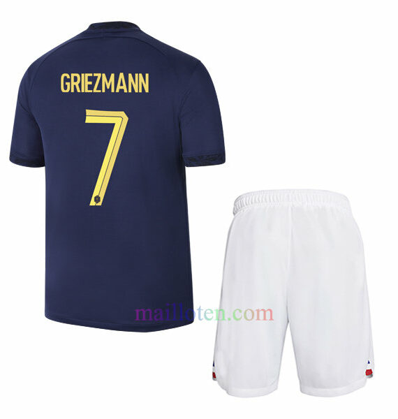 #7 Antoine Griezmann France Home Kit Kids 2022