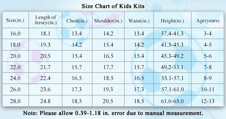 size of Netherlands Away Kit Kids 2024