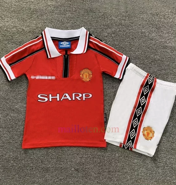 Manchester United Home Kit Kids 1999/00